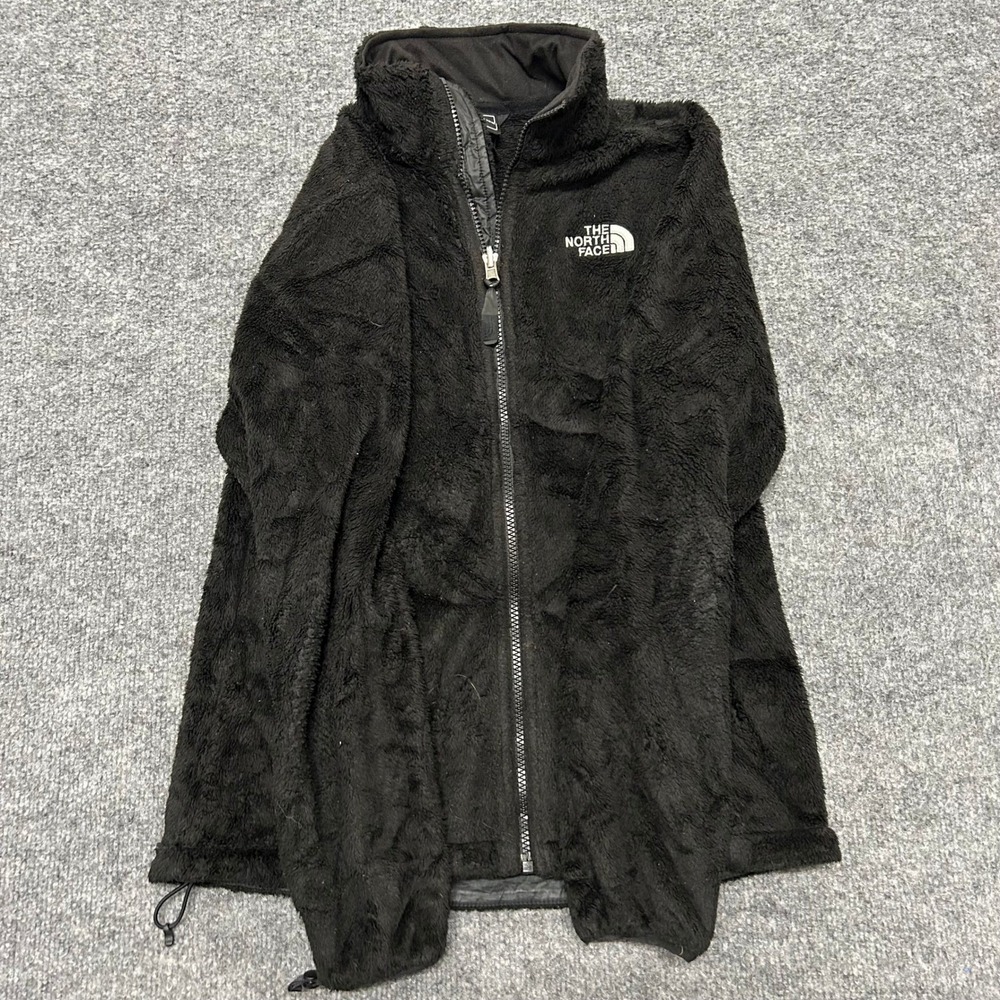 The North Face Fleece Jacket Womens S Black Osito Full Zip High Pile Soft Warm